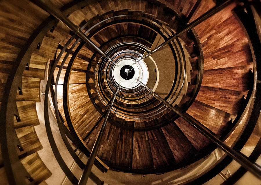 Round stairway Photograph by Mike Santis