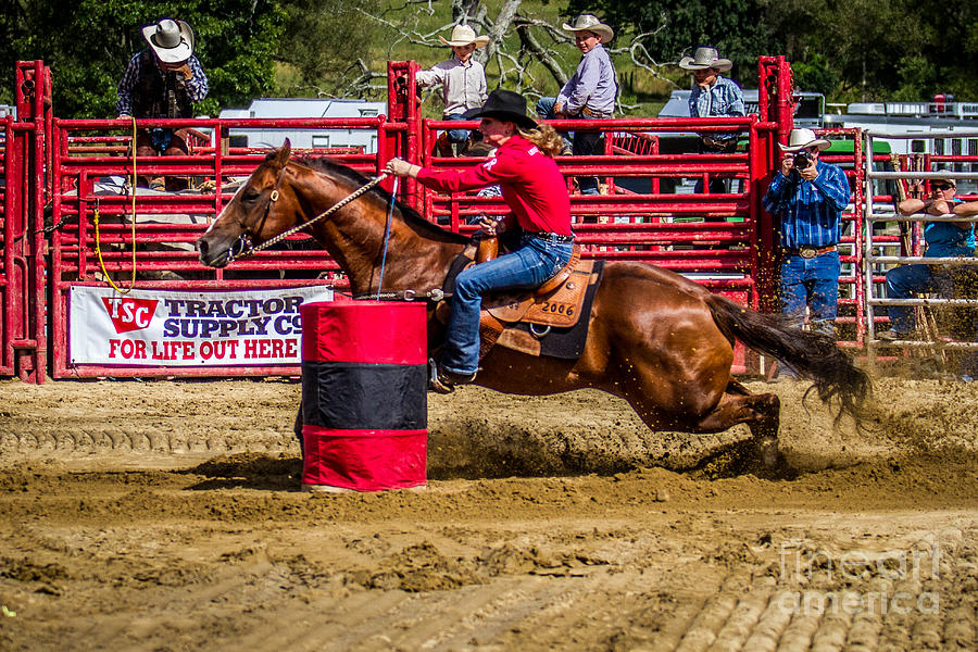 Rounding the Barrel Photograph by Eleanor Abramson