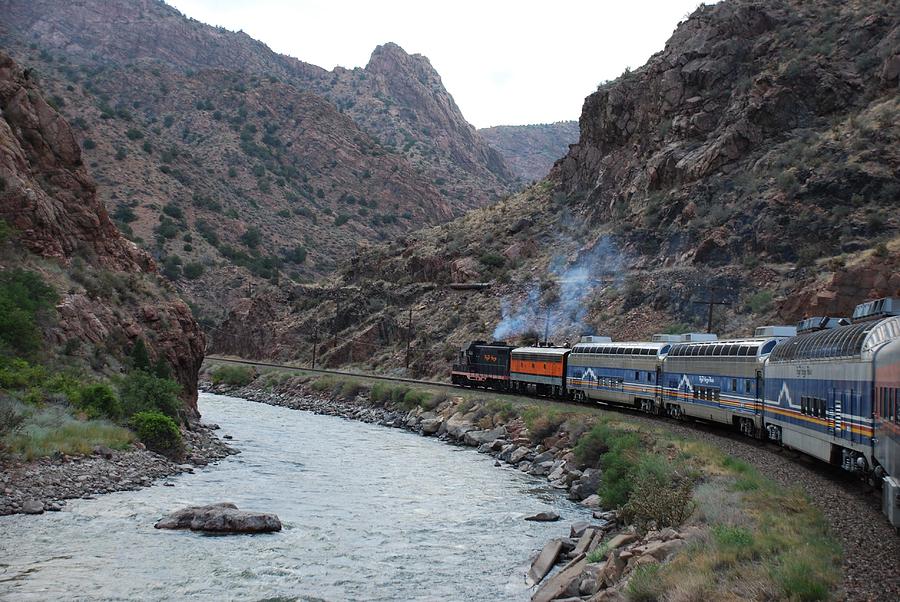 Rounding Train Photograph by Rebekah Corcoran - Fine Art America