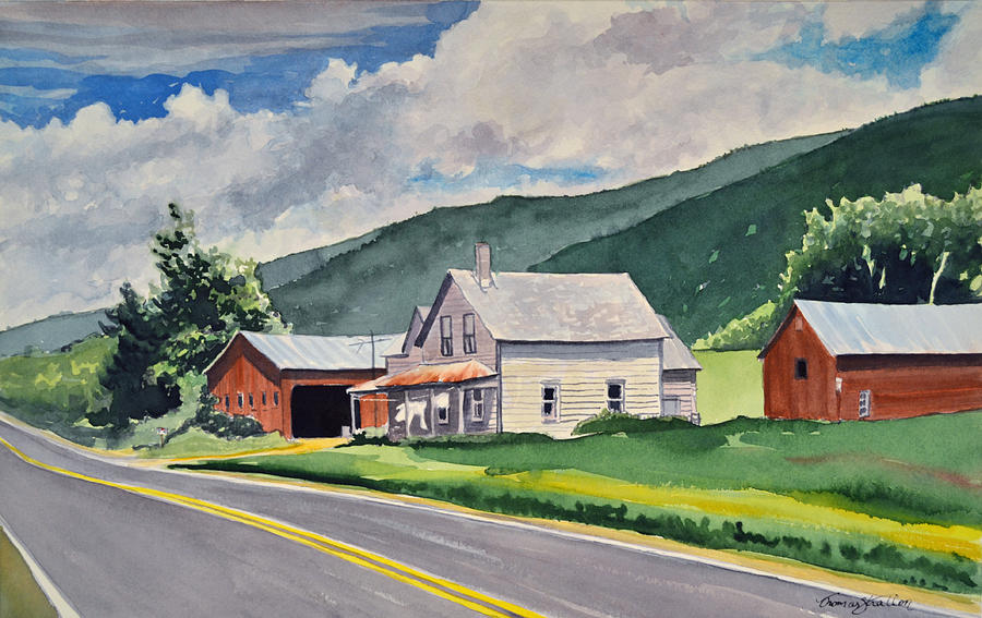 Country Life Painting - Route 101 by Thomas Stratton Country Life Painting - Route 101 by Thomas Stratton