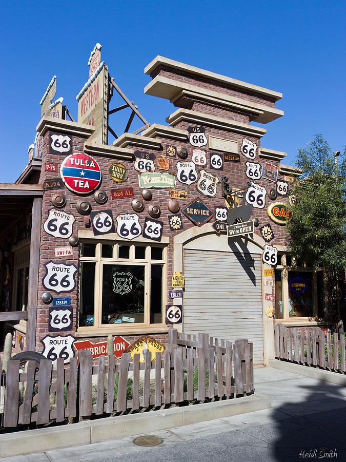 Route 66 - Cars Land - Disneyland - California Adventure Photograph by Heidi Smith