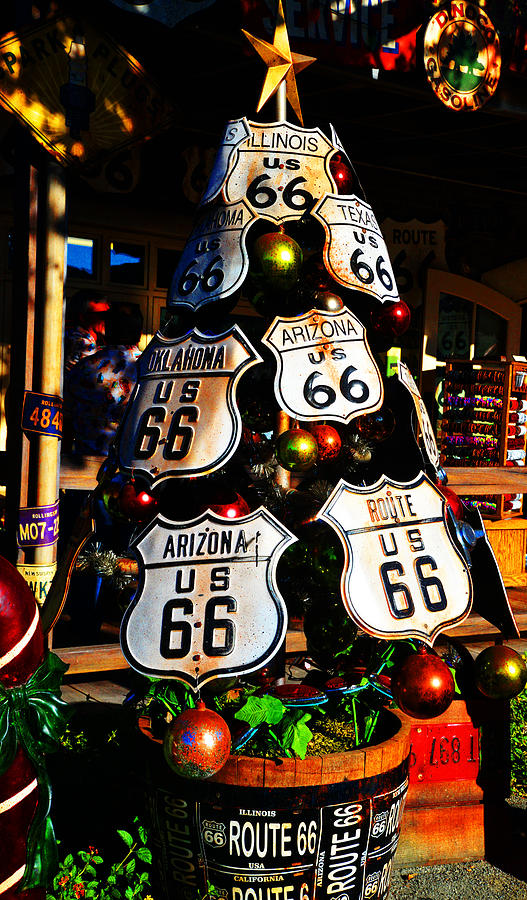 Route 66 Christmas Tree Photograph by Lynn Bauer