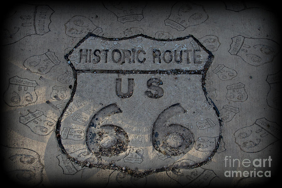 Route 66 Emblem Photograph by Jim McCain