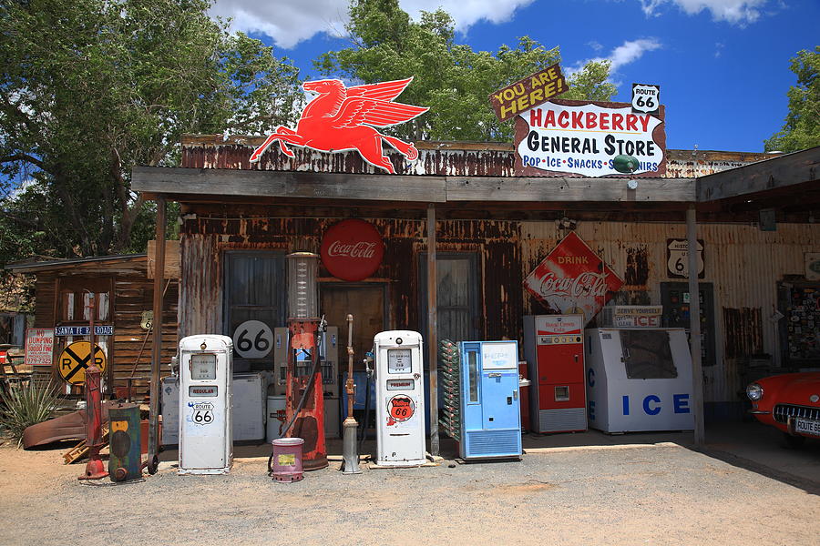 Pegasus Photograph - Route 66 - Hackberry General Store 2012 by Frank Romeo