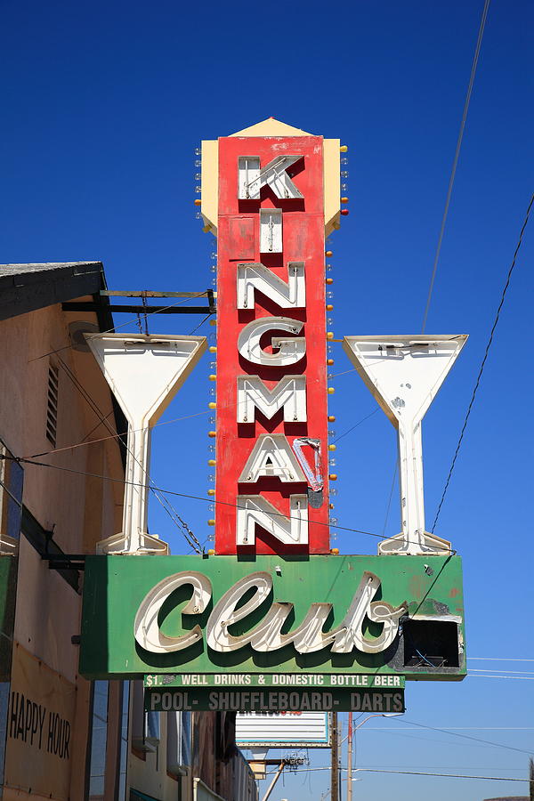 Route 66 - Kingman Club Neon 2012 Photograph by Frank Romeo
