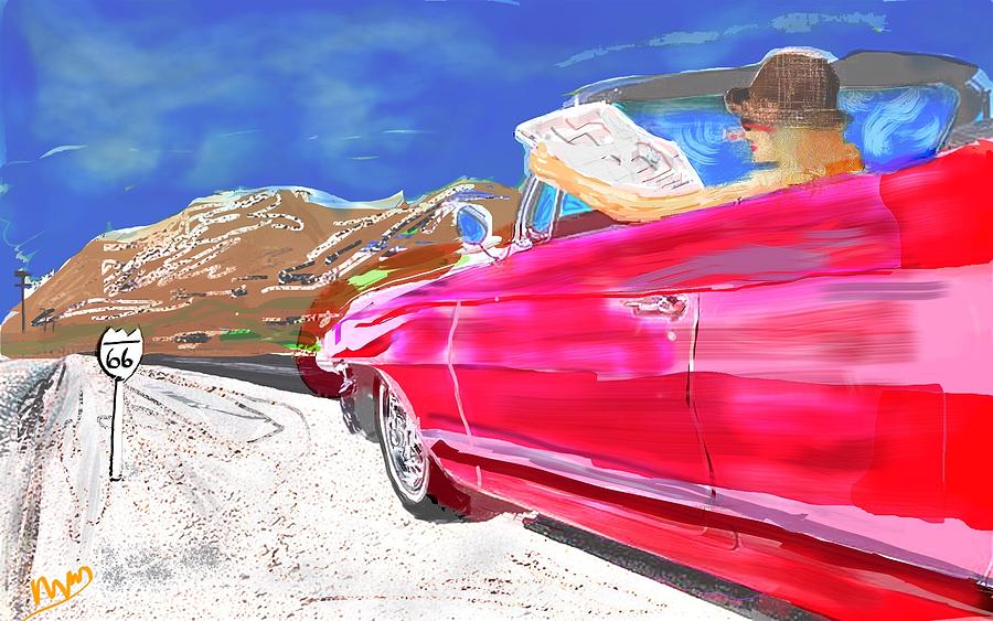 Route 66 Digital Art by Michael Bartlett - Fine Art America