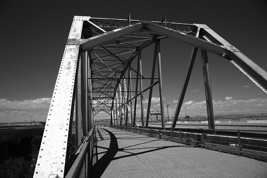 Route 66 Rio Puerco Bridge 2012 BW Photograph by Frank Romeo