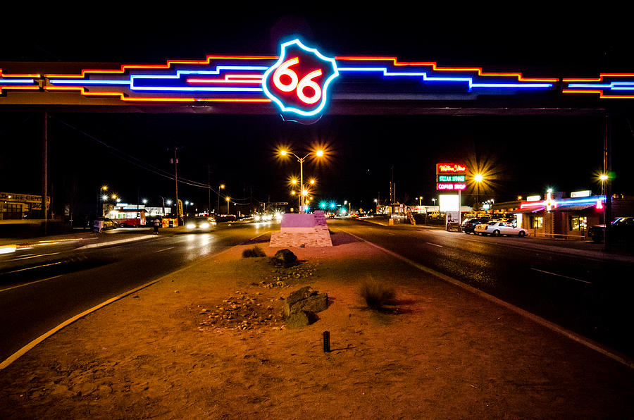 Route 66 Sign Photograph by Anthony Doudt