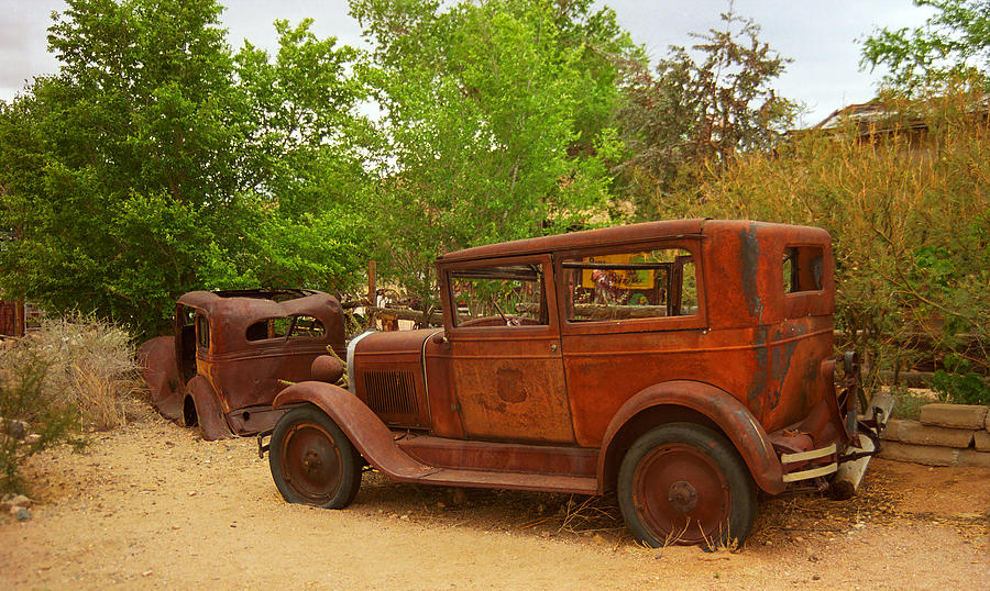 Route 66 Vintage Auto Photograph By Frank Romeo