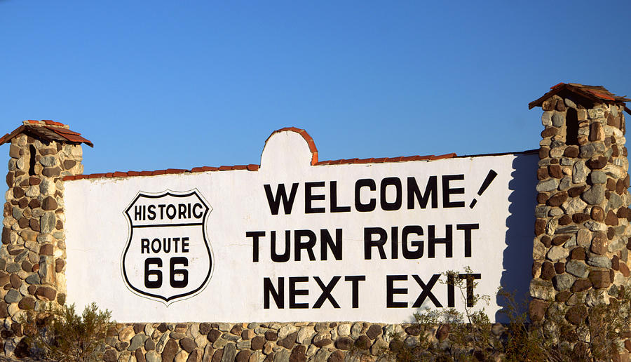 Route 66  Welcome Photograph by Antonia Citrino