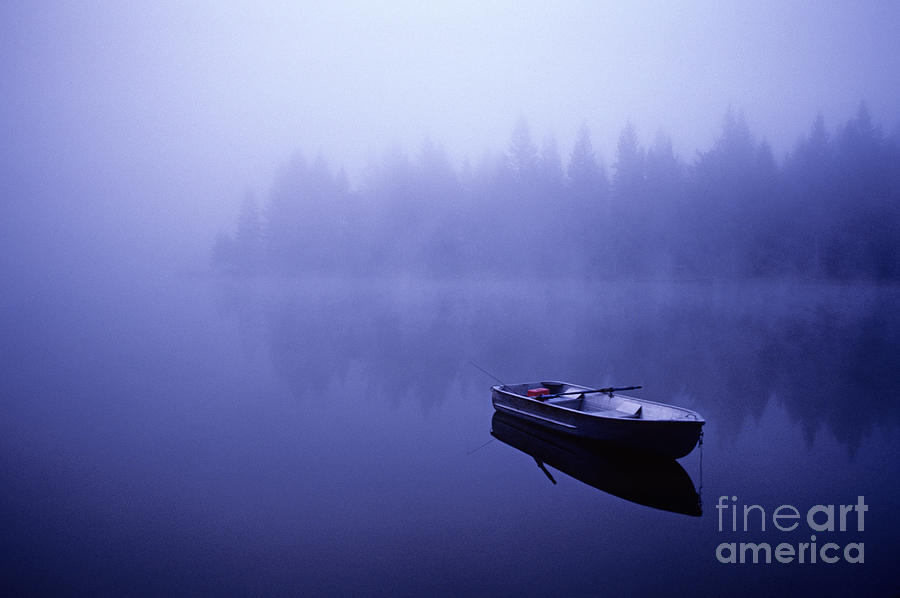 Row boat on Lake Mason Photograph by Jim Corwin