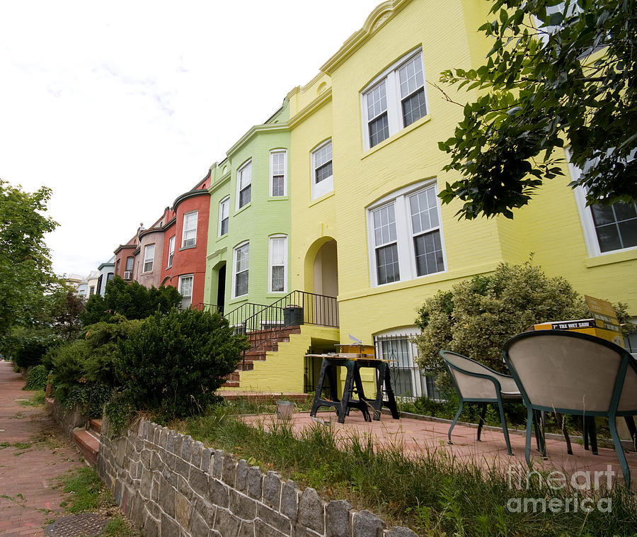 Row Homes W Photograph by Jim Pruitt Pixels