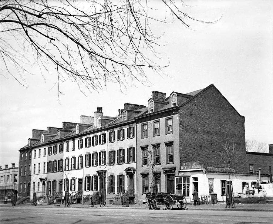 Row Houses, C1919 Photograph by Granger