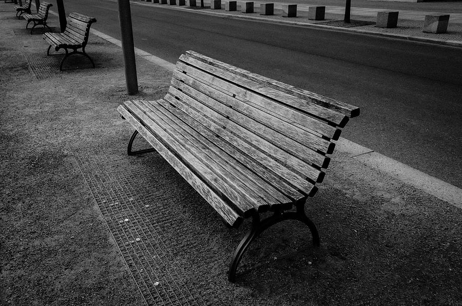 Row Of Benches Near The Reichstag Photograph by Ingo Jezierski