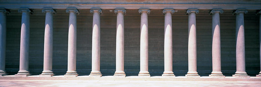 Row Of Columns San Francisco Ca Photograph by Panoramic Images
