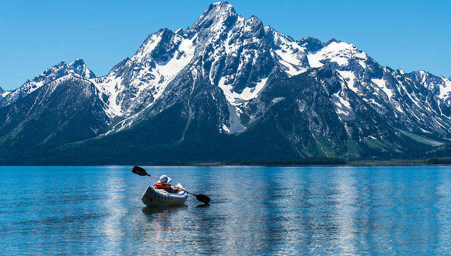 Grand Teton National Park Photograph - Row Your Boat by Kristopher Schoenleber