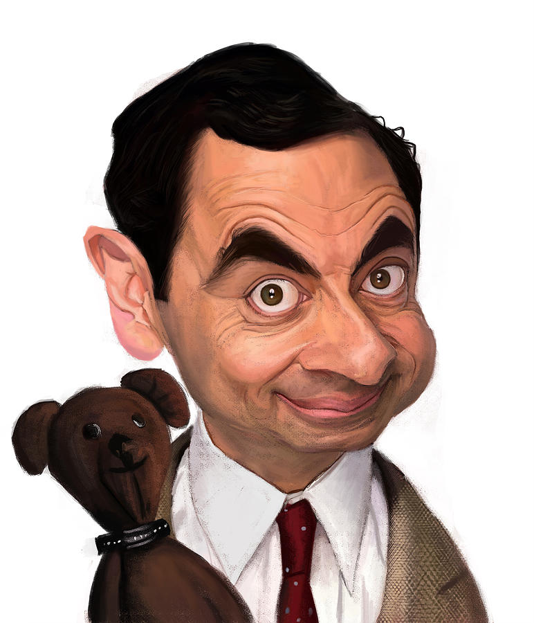 Rowan Atkinson aka Mr. Bean Digital Art by Sri Priyatham - Fine Art America