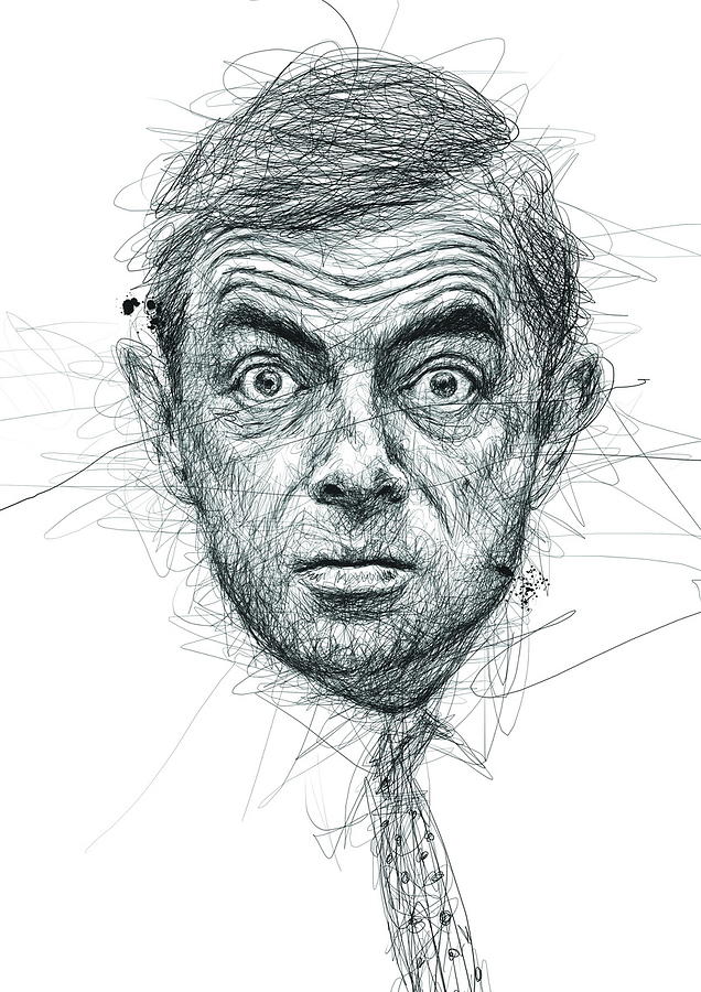 Rowan Atkinson Digital Art by Vince Low - Fine Art America