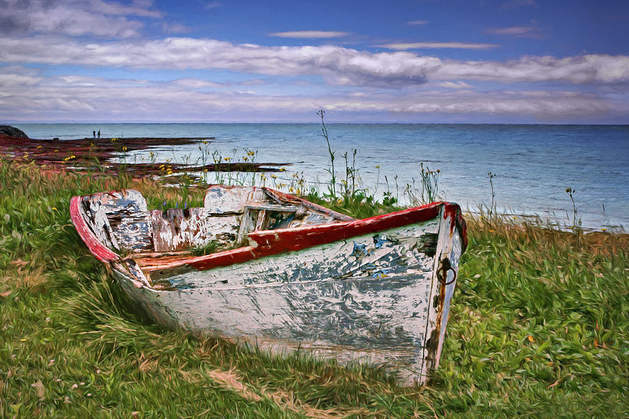 Boat Photograph - Rowboat at Point Prim by Nikolyn McDonald