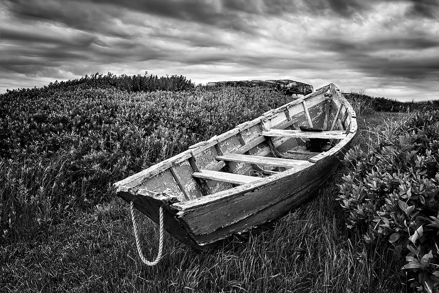 Rowboat at Prospect Point - Black and White Photograph by Nikolyn McDonald