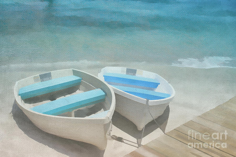 Rowboat Blues Digital Art by Jayne Carney