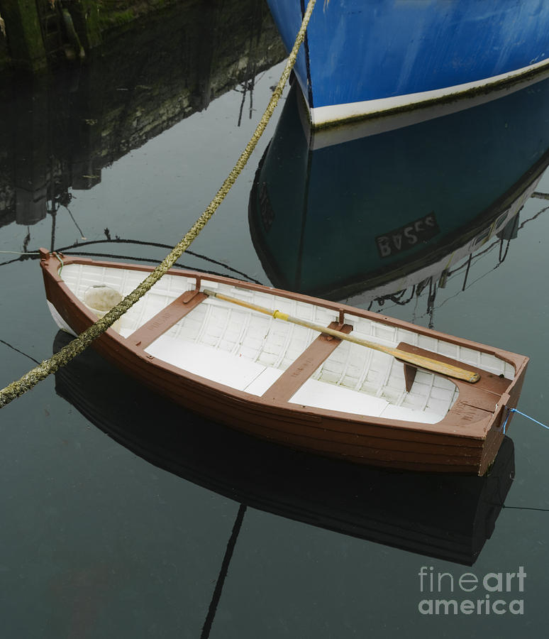 Rowboat in harbor Ireland  Photograph by Patrick McGill