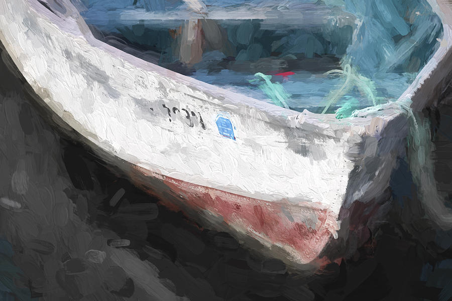 Boat Photograph - Rowboat Painterly Effect by Carol Leigh