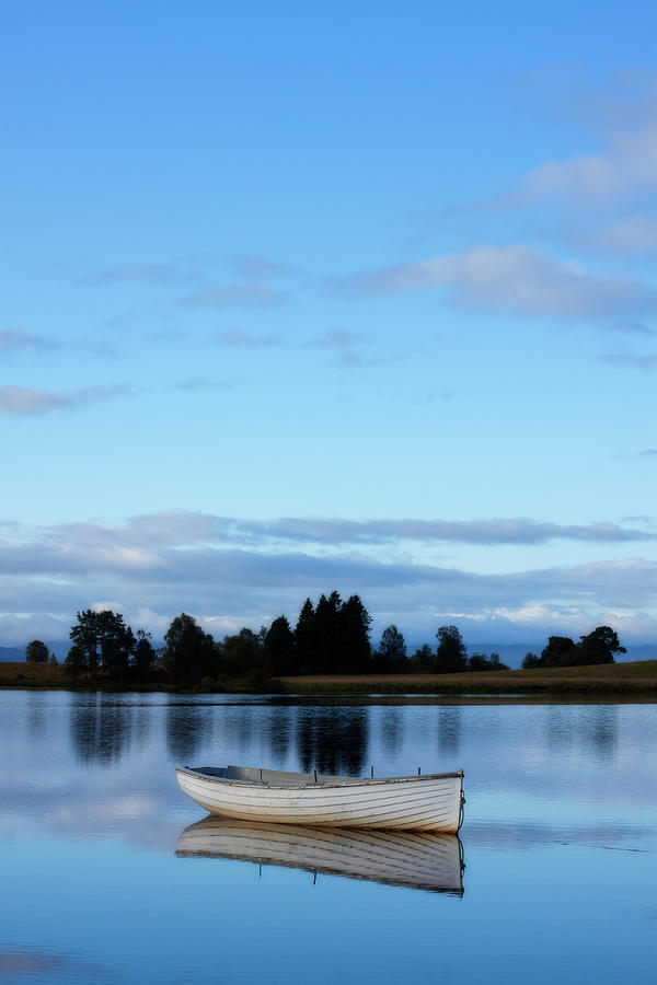 Rowing Boat On A Lake Photograph by Empato