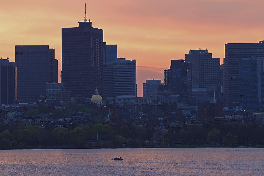 Rowing Boston Photograph by Juergen Roth