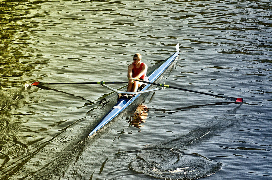 Philadelphia Photograph - Rowing Crew by Bill Cannon