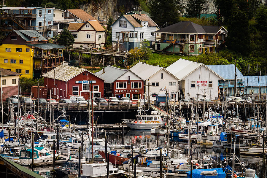 Rows Of Houses And Sails Photograph