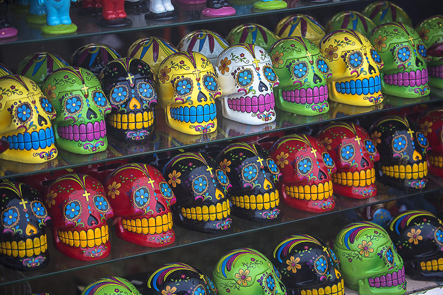 Rows of skulls Photograph by Garry Gay