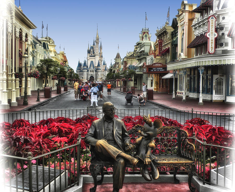 Castle Photograph - Roy and Minnie Mouse Walt Disney World by Thomas Woolworth