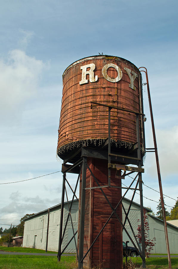 Roy Water Tower Photograph by Tikvahs Hope