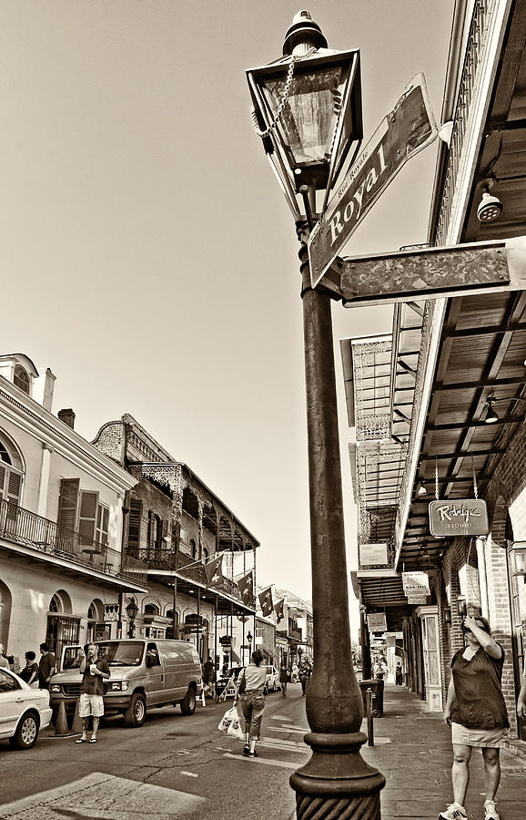 New Orleans Photograph - Royal Afternoon sepia by Steve Harrington