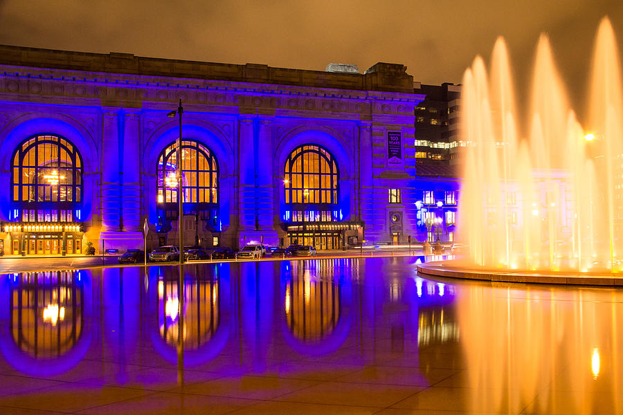 Royal Blue Reflections Union Station Photograph