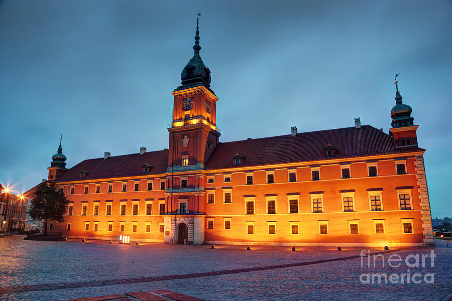 Royal Castle in Warsaw Poland at the evening Photograph by Michal Bednarek
