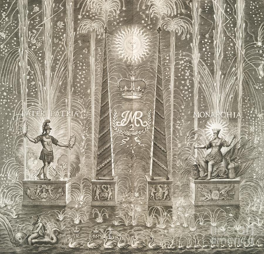 London Photograph - Royal Coronation Fireworks, 17th Century by General Research Division
