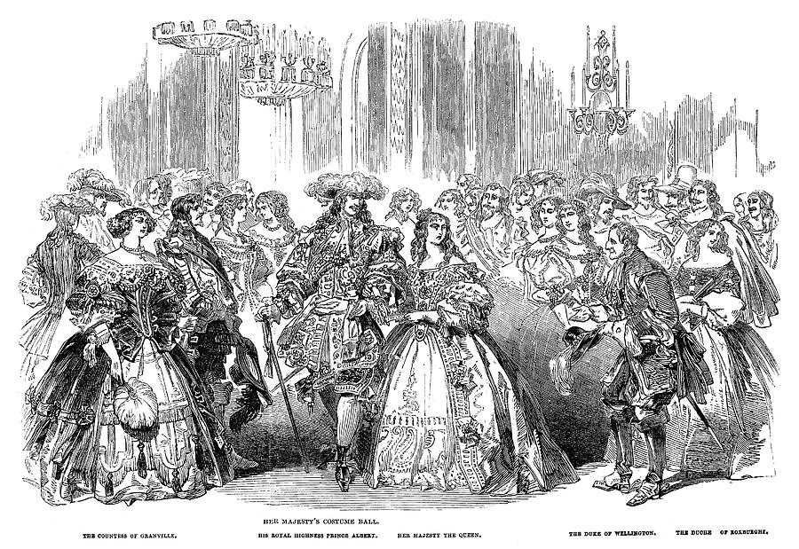 Royal Costume Ball, 1851 Painting by Granger