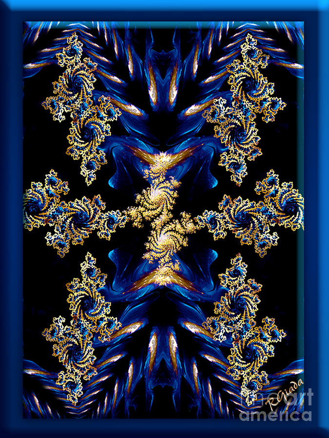 Royal embroidery - abstract art by Giada Rossi Digital Art by Giada Rossi