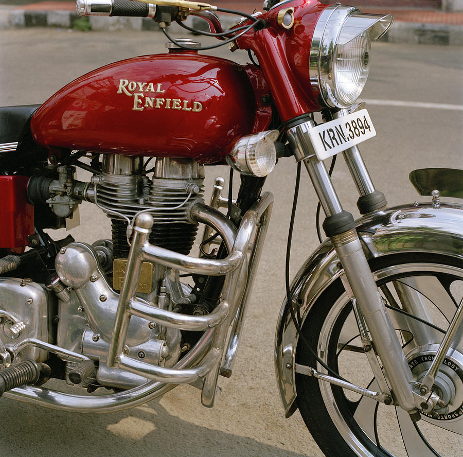 Motorcycle Photograph - Royal Enfield Bike by Shaun Higson