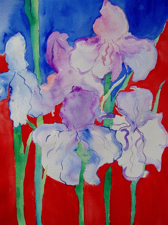 Bold Painting - Royal Iris by Phoenix Simpson