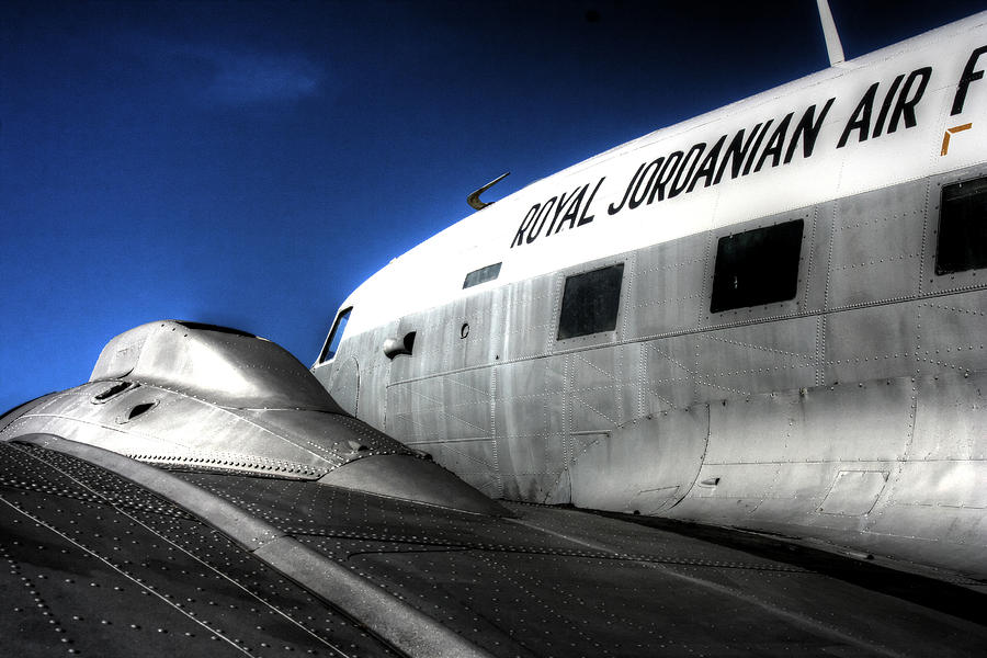Summer Photograph - Royal Jordanian Air DC 3 by Alexander Drum
