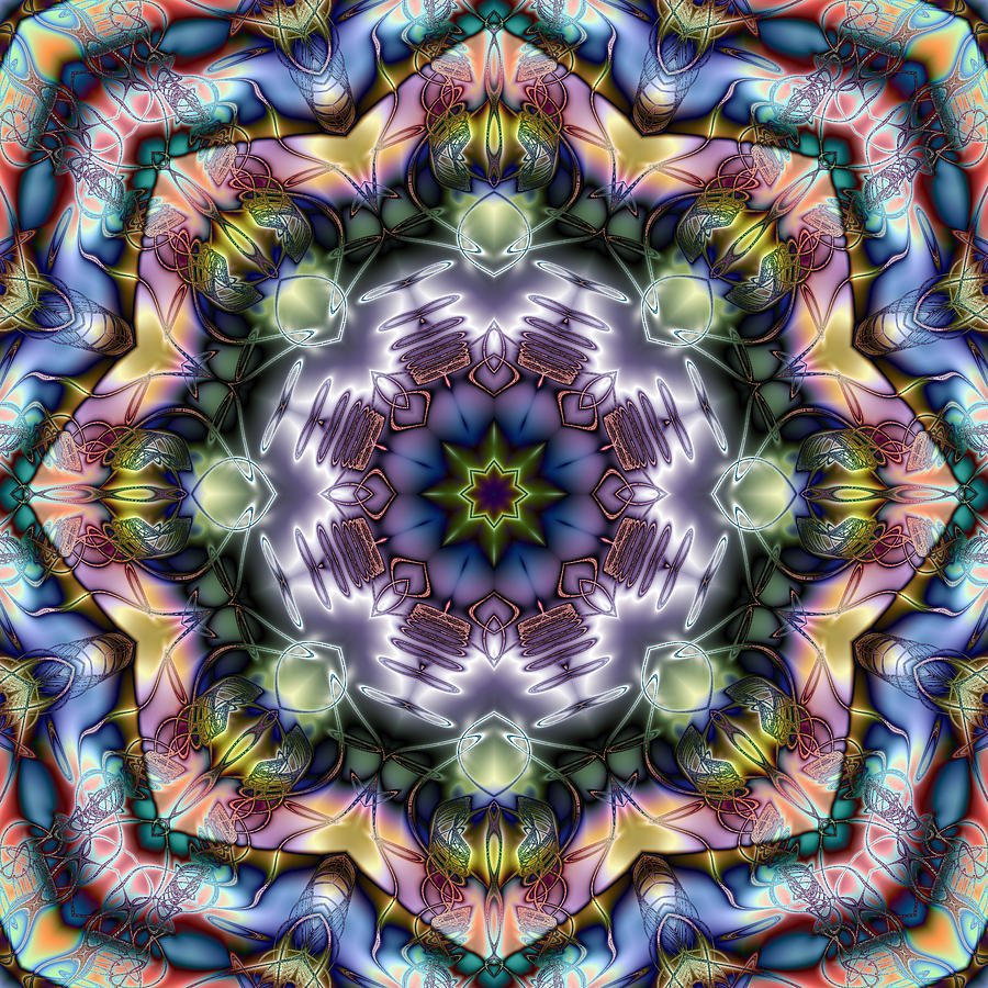 Royal Kaleidoscope Digital Art by Kiki Art
