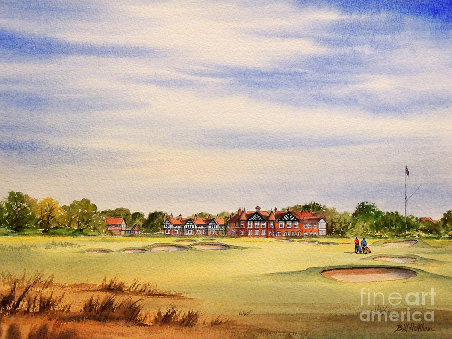 Golf Courses Painting - Royal Lytham and St Annes Golf Course by Bill Holkham