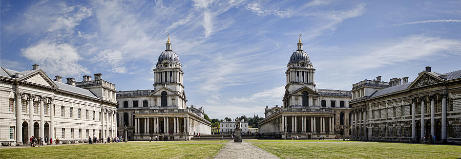 Royal Naval College Courtyard Photograph by Heather Applegate