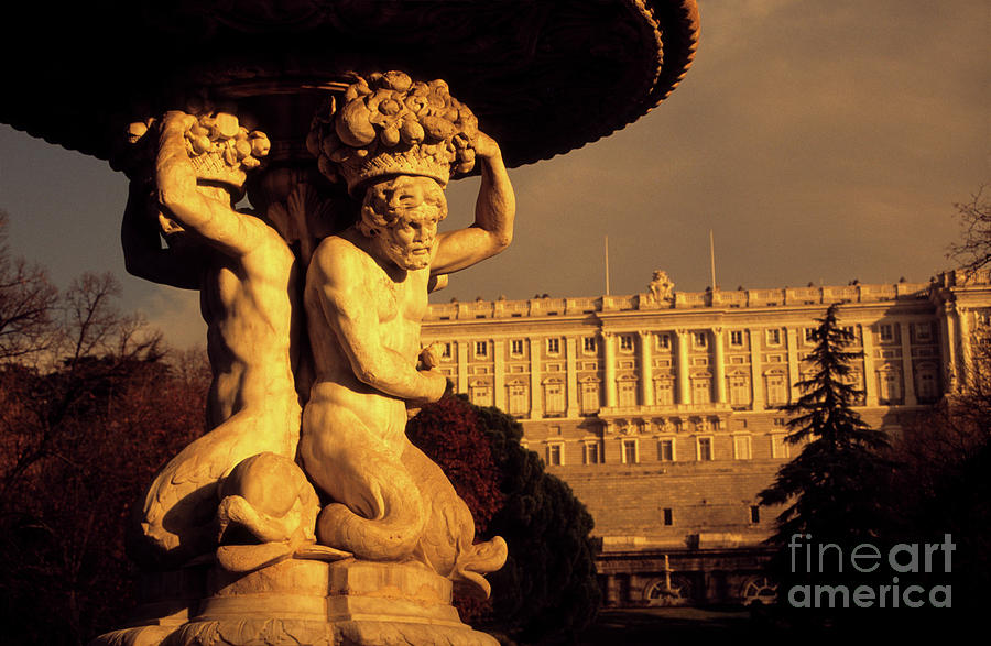 Royal Palace Gardens Madrid Photograph by James Brunker