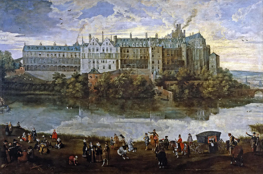 Royal Palace of Brussels Painting by Pieter Brueghel the Younger and Sebastian Vrancx