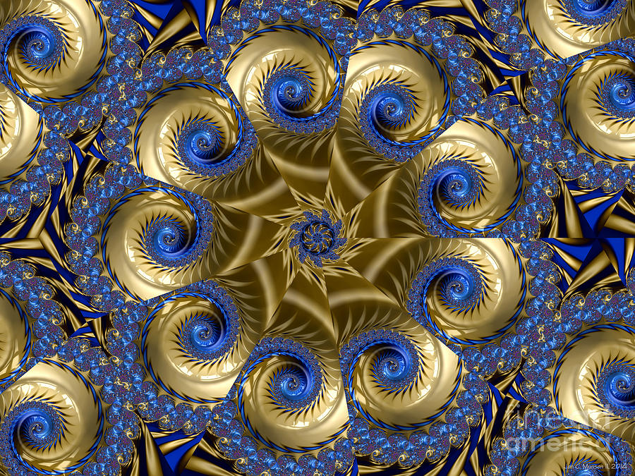 Royal Pinwheel Digital Art by Jon Munson II