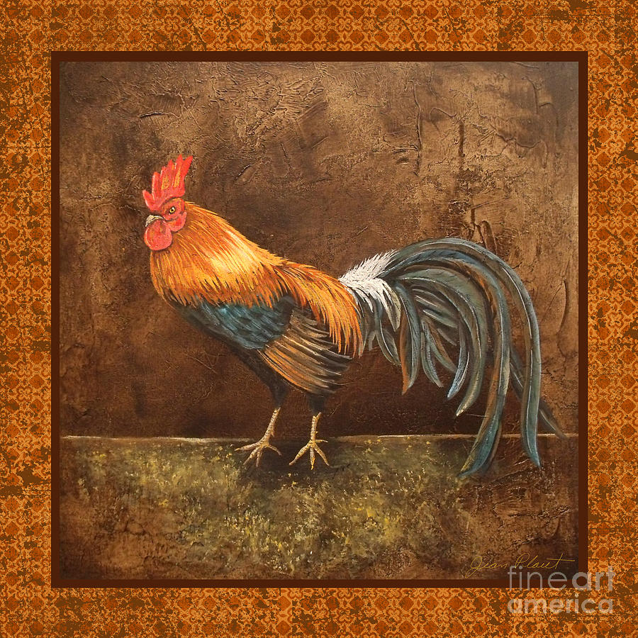 Royal Rooster 1 Painting by Jean Plout